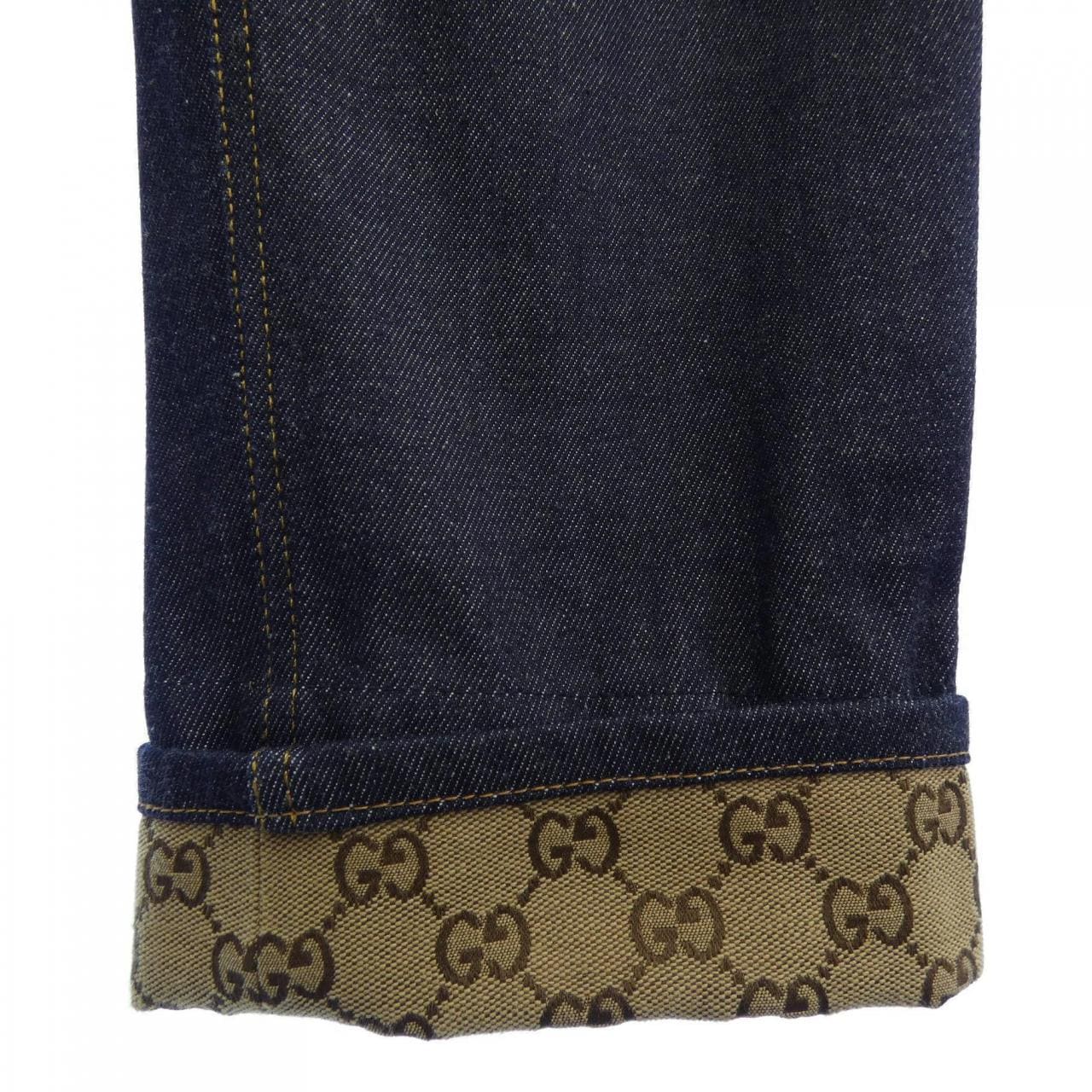 グッチ GUCCI 折り返し付きデニムパンツ 700949 XDB1Z ジーンズ