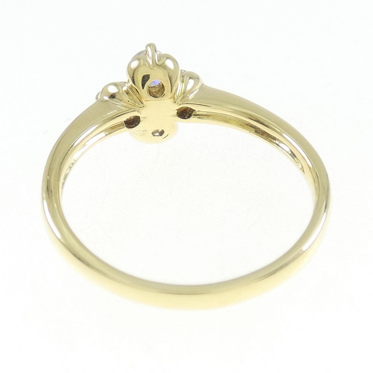 K18YG フラワー ダイヤモンド リング 0.50CT