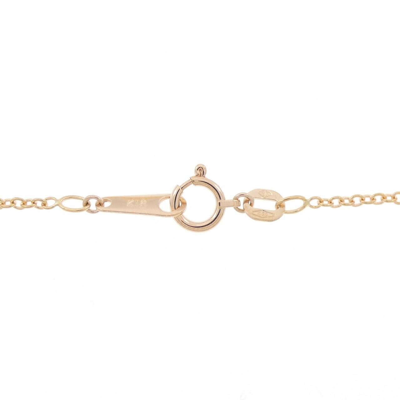 K18PG エレファント ダイヤモンド ネックレス 0.08CT