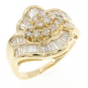 K18YG ダイヤモンド リング 0.80CT