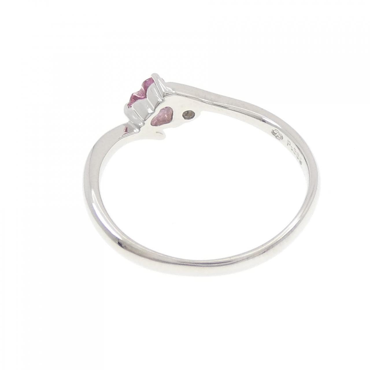 PT850 ハート トルマリン リング 0.21CT