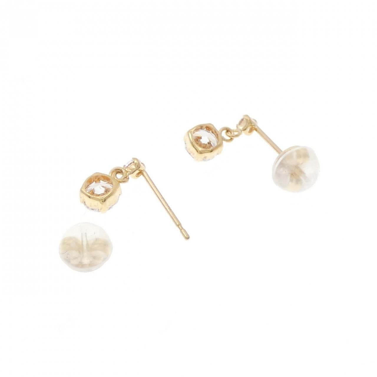 K18YG キュービック ピアス