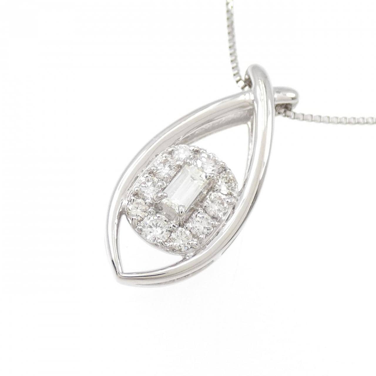 【新品】PT ダイヤモンド ネックレス 0.20CT