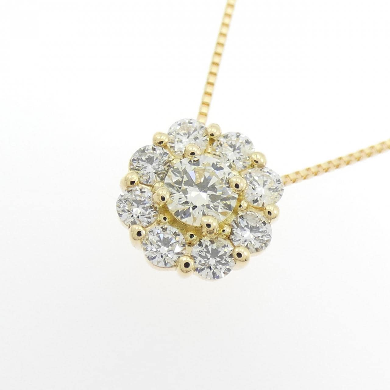 K18YG ダイヤモンド ネックレス 0.174CT