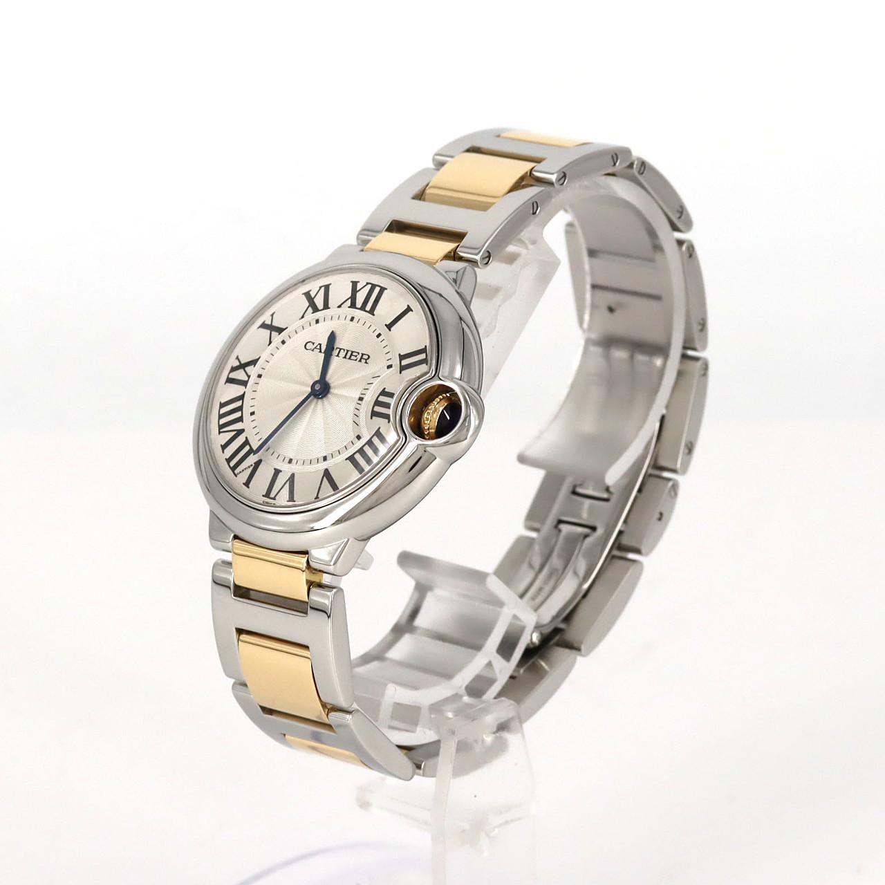 カルティエ バロンブルーMM コンビ W69008Z3 SSxYG クォーツ