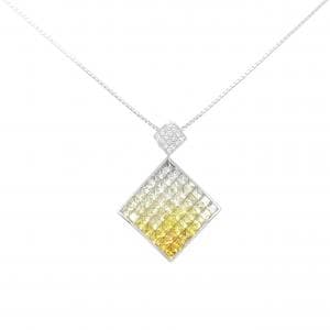K18WG サファイヤ ネックレス 5.09CT