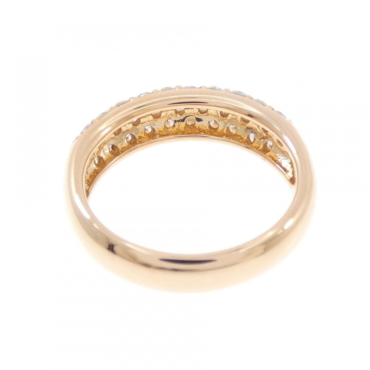 750PG パヴェ ダイヤモンド リング 0.93CT