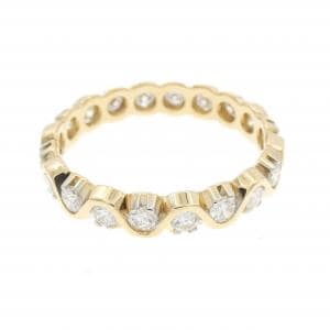 750YG フルエタニティ ダイヤモンド リング 0.90CT