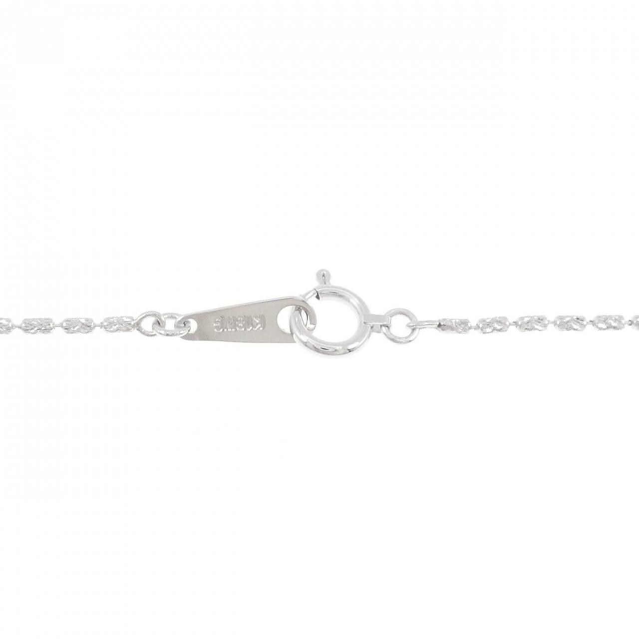 K18WG ハート ダイヤモンド ネックレス 0.77CT