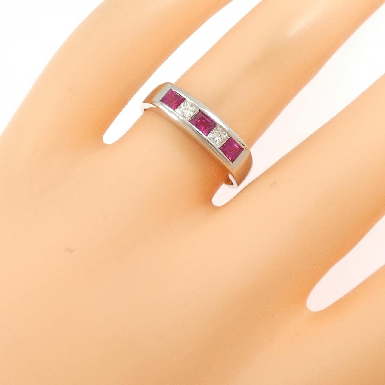 PT900 ルビー リング 0.48CT