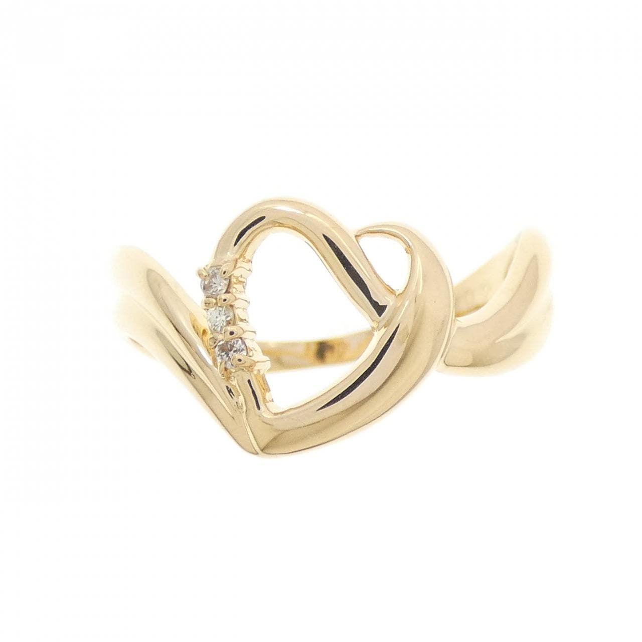 K18YG ダイヤモンド リング 0.02CT