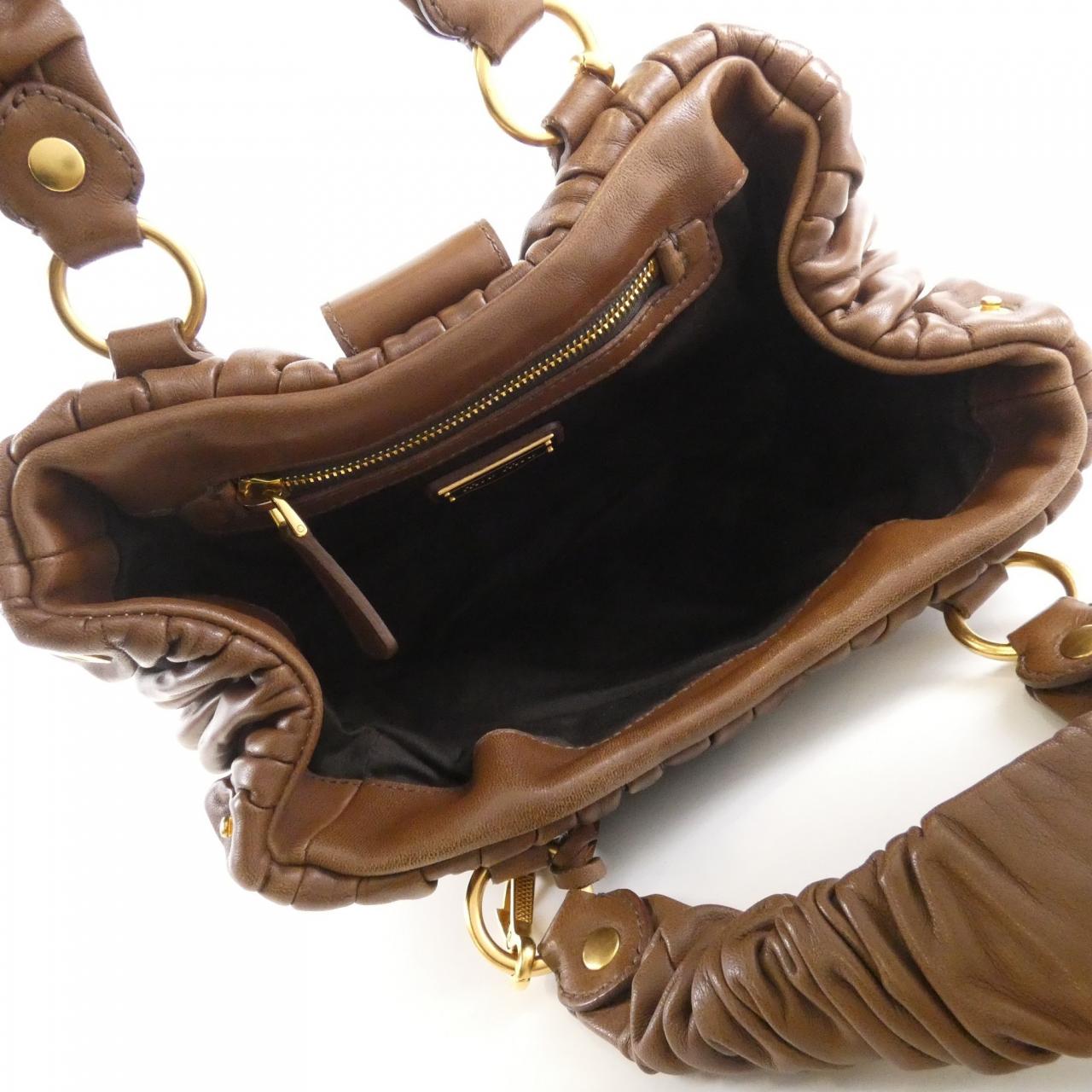 ミュウミュウ RN0473 バッグ MIUMIU マテラッセ レザー ハンドバッグ