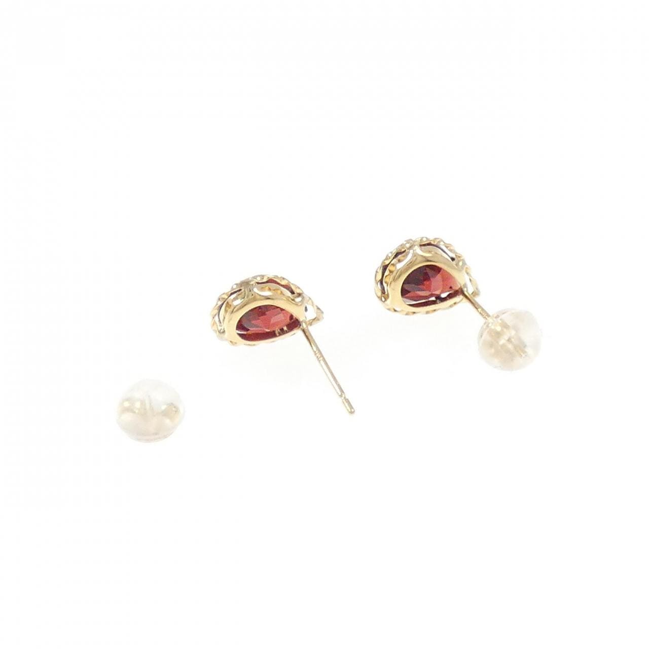 K18YG Garnet Earrings 2.20CT