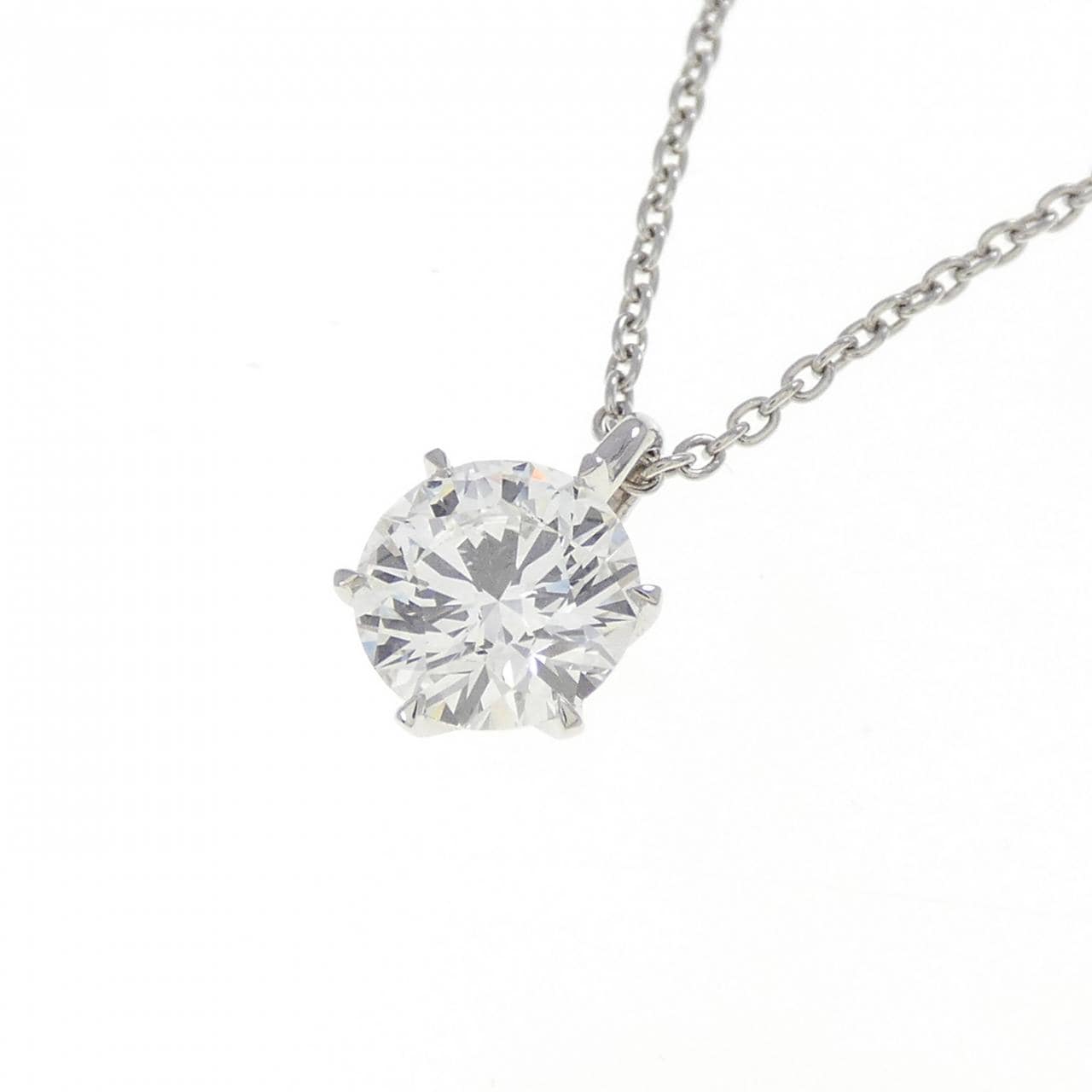 【リメイク】PT900/PT850 ダイヤモンド ネックレス 0.541CT E VVS2 3EXT H＆C