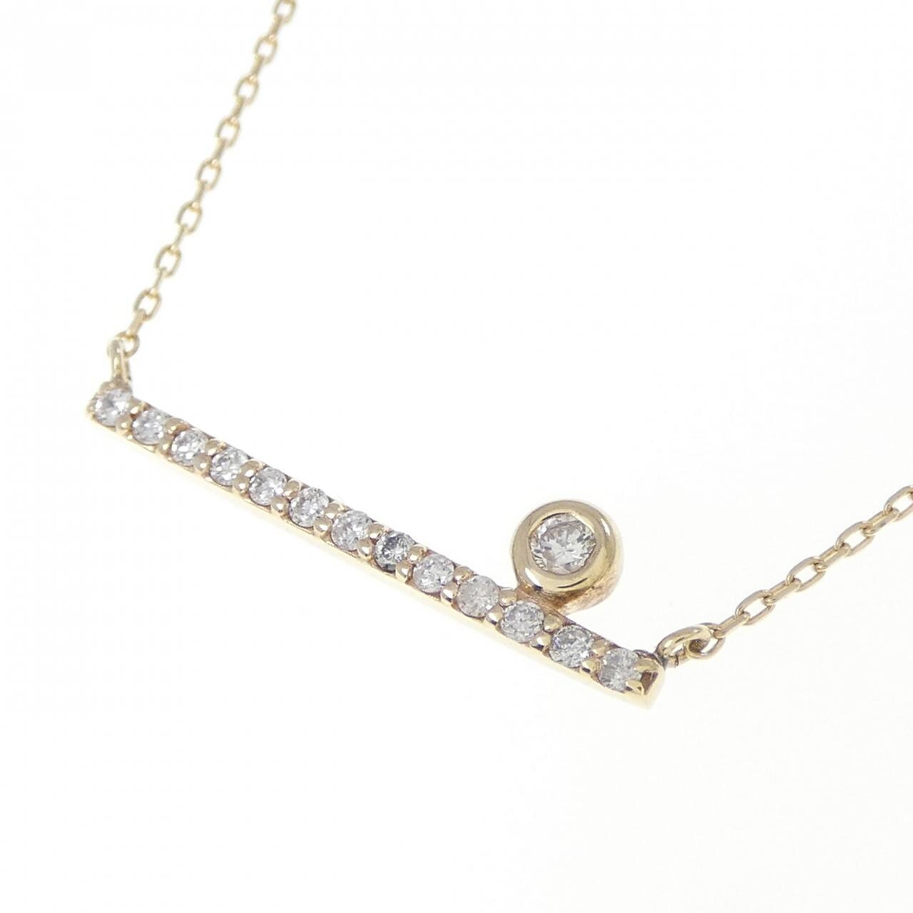 K10YG ダイヤモンド ネックレス 0.09CT