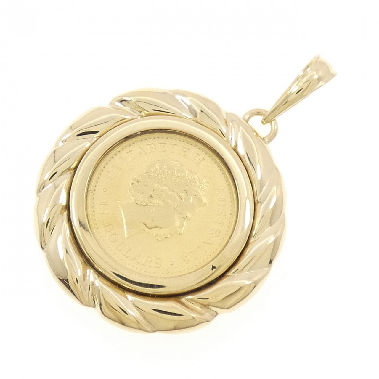 K18YG コイン ペンダント