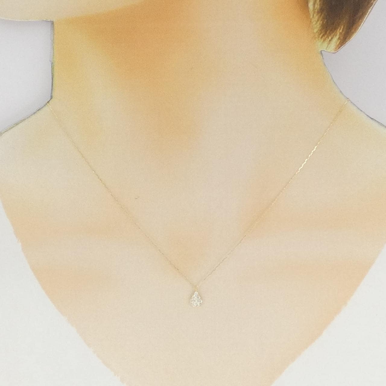 K18YG ダイヤモンド ネックレス 0.10CT