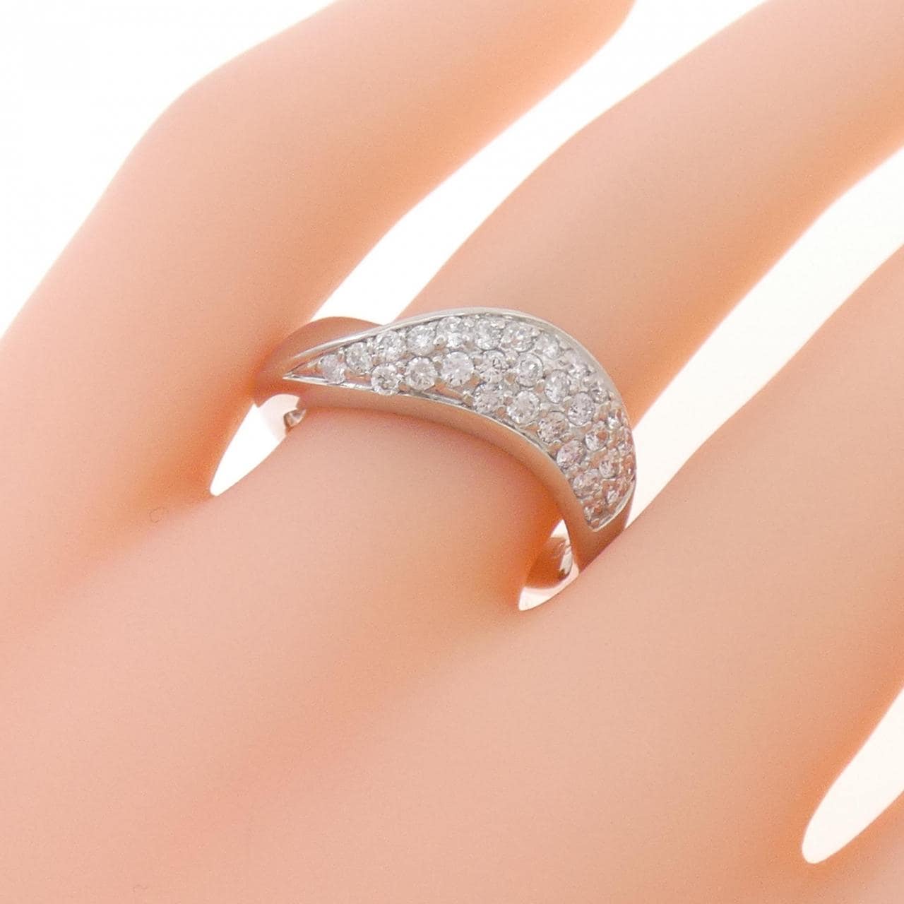 PT900 パヴェ ダイヤモンド リング 0.50CT