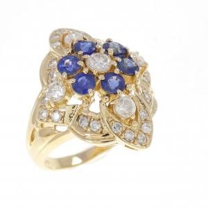 K18YG サファイヤ リング 0.93CT