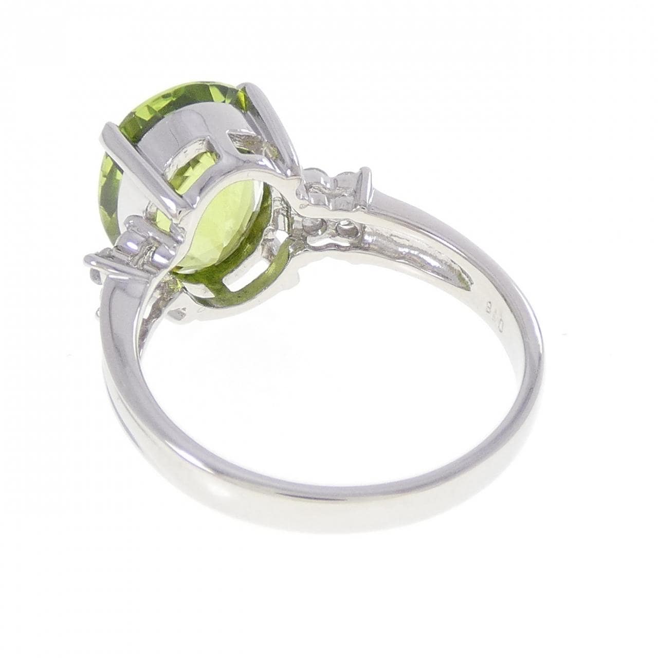 PT900 ペリドット リング 3.67CT