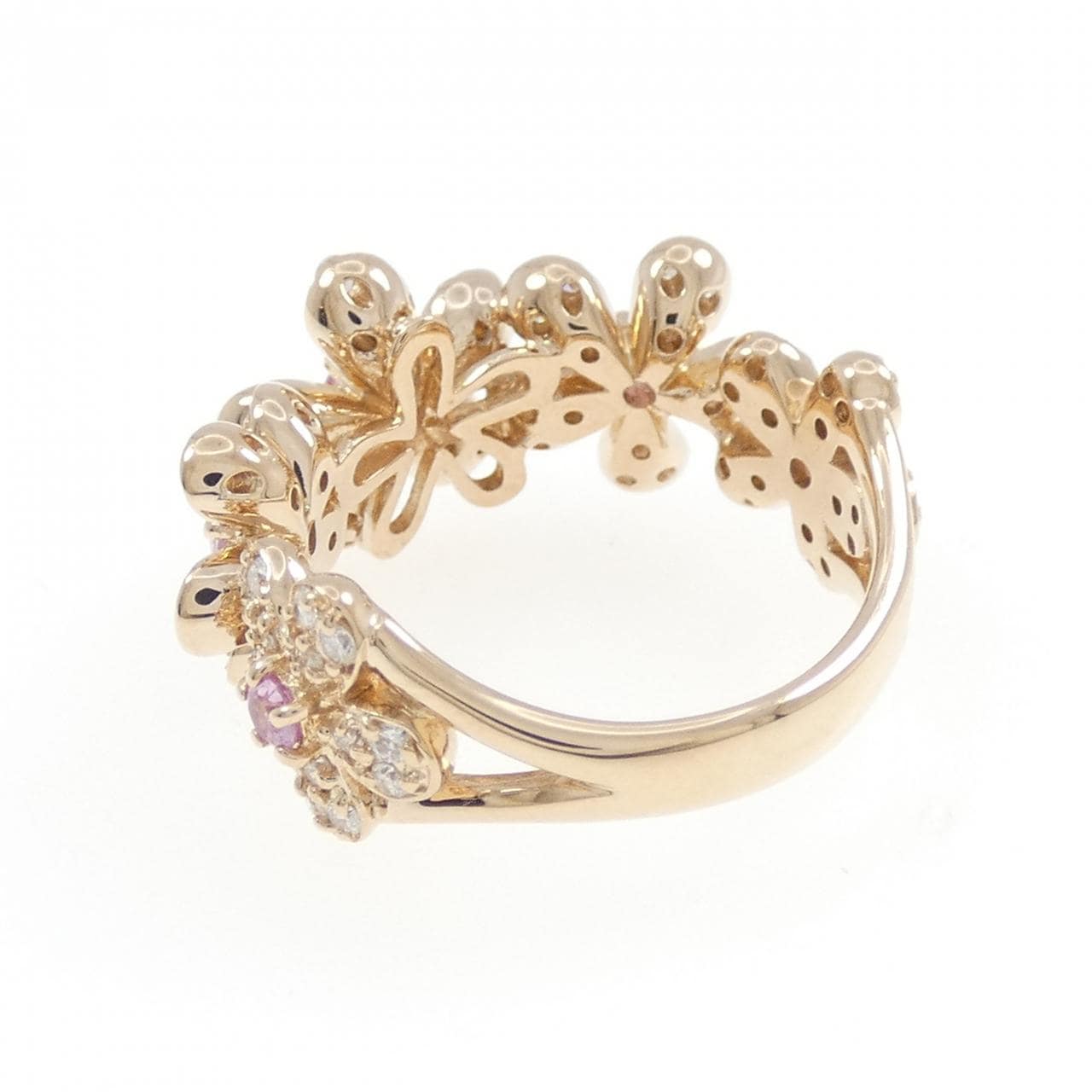 ポンテヴェキオ フラワー リング 0.26CT