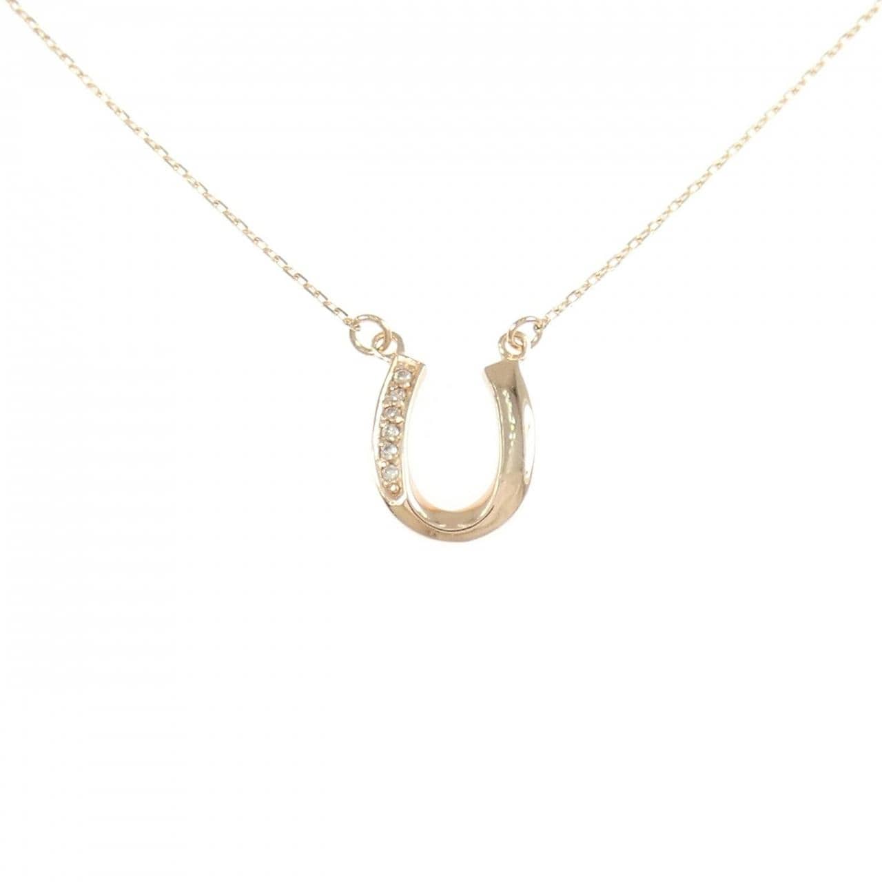 K10PG ダイヤモンド ネックレス 0.02CT
