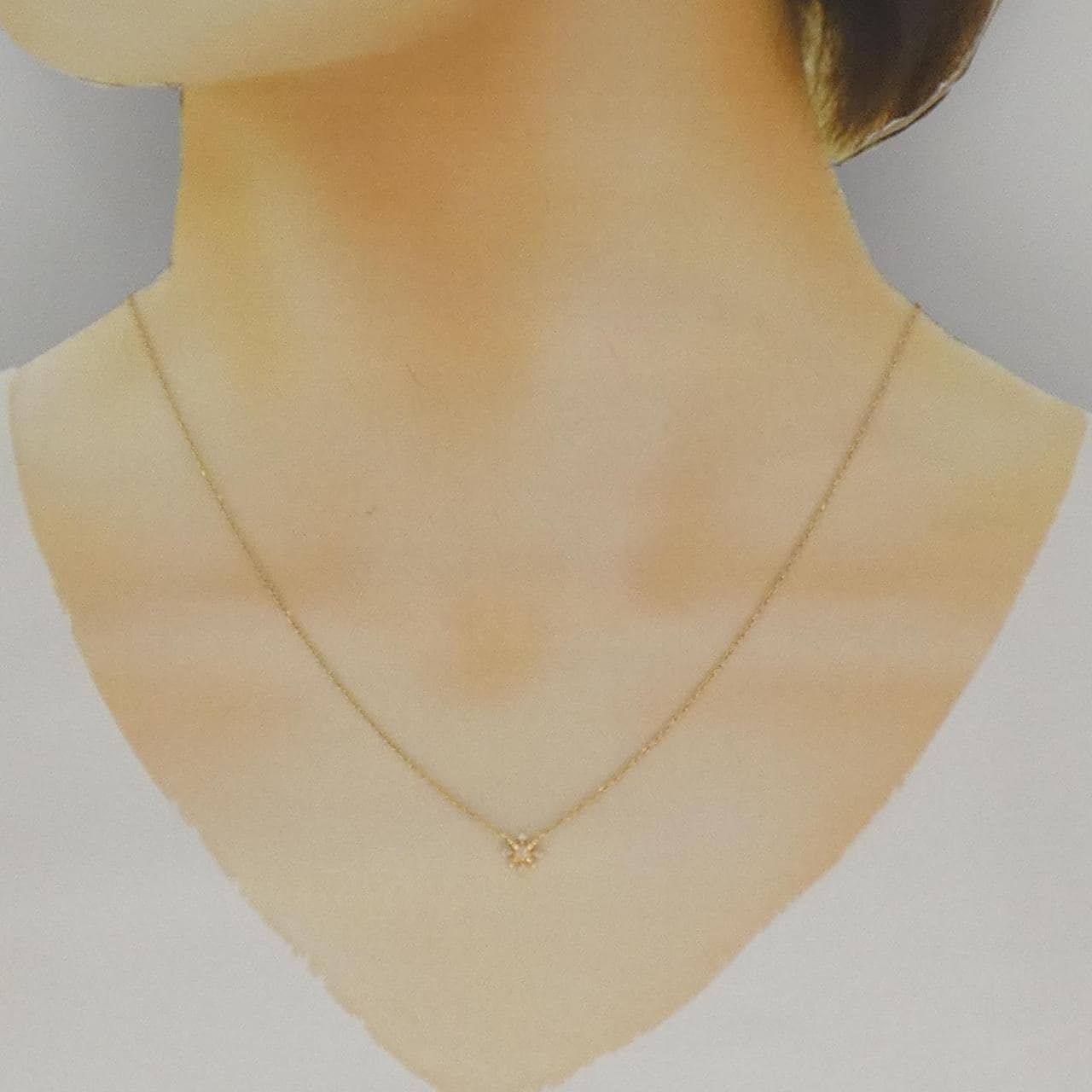 アガット ダイヤモンド ネックレス 0.03CT