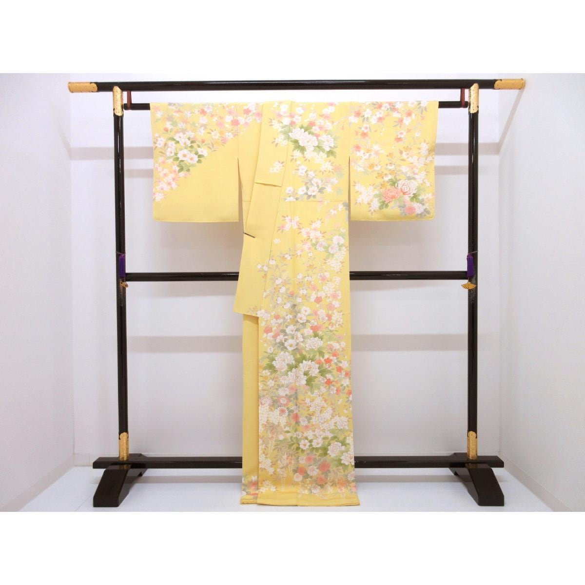 【未使用品】訪問着　友禅金彩加工