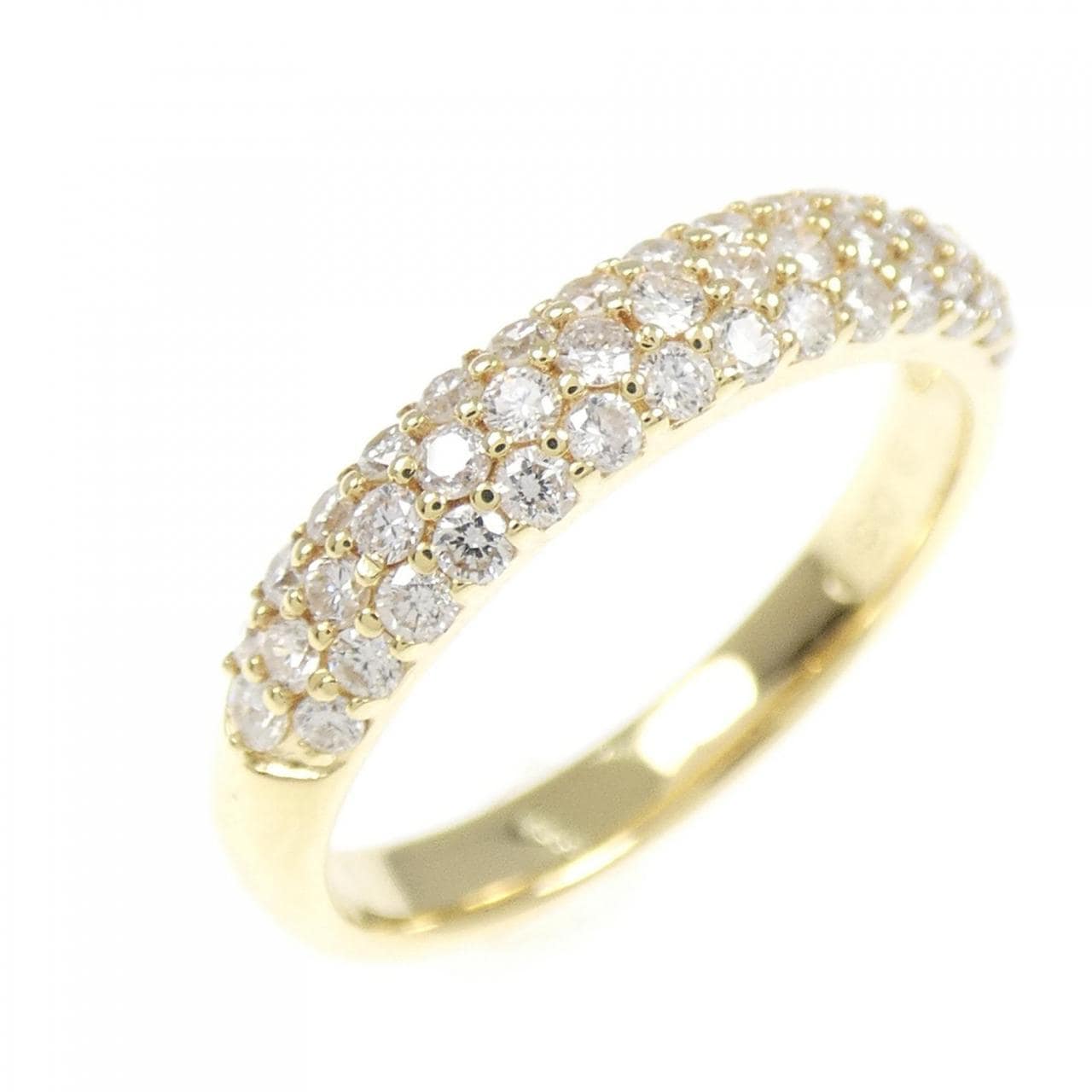 K18YG パヴェ ダイヤモンド リング 0.50CT