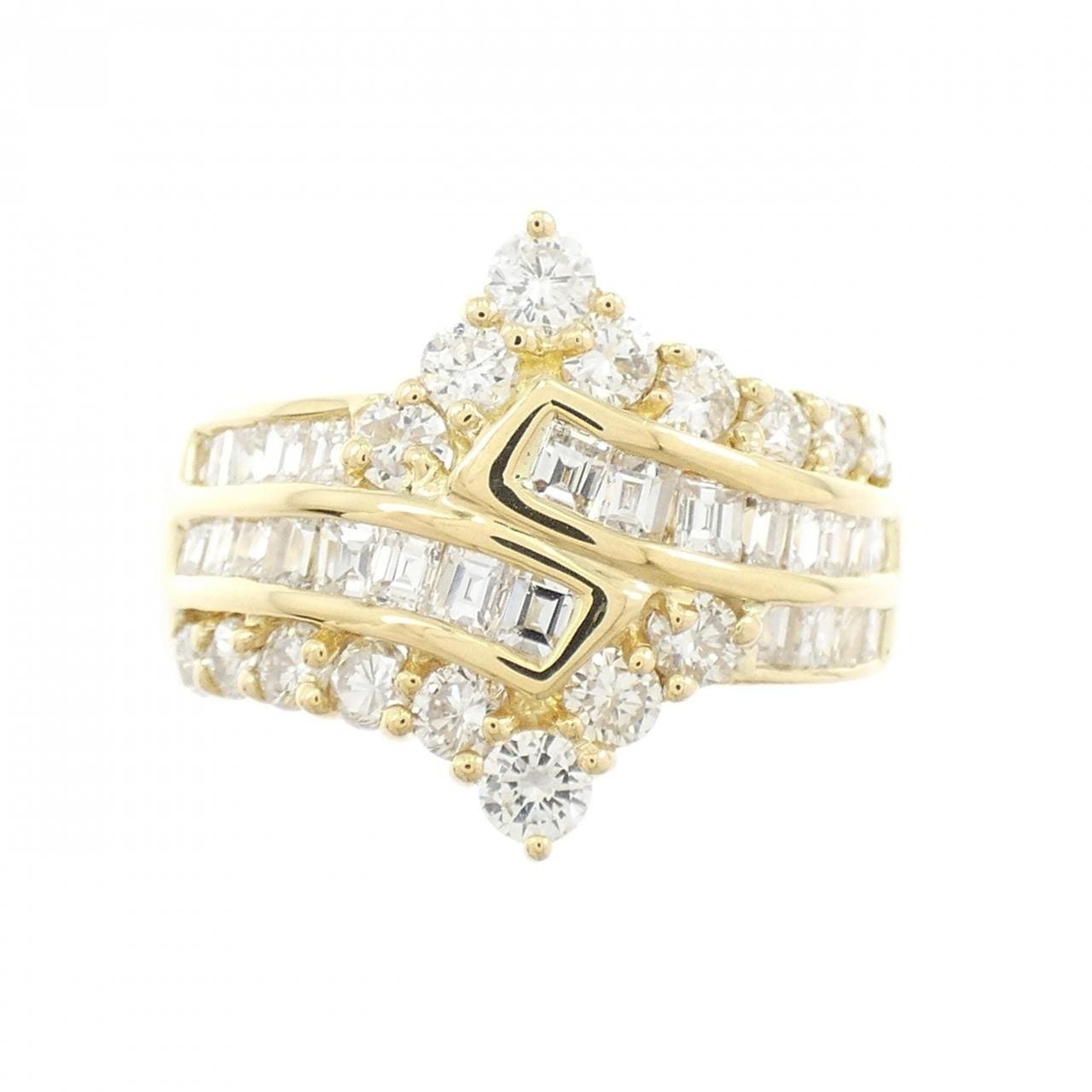 K18YG ダイヤモンド リング 1.50CT