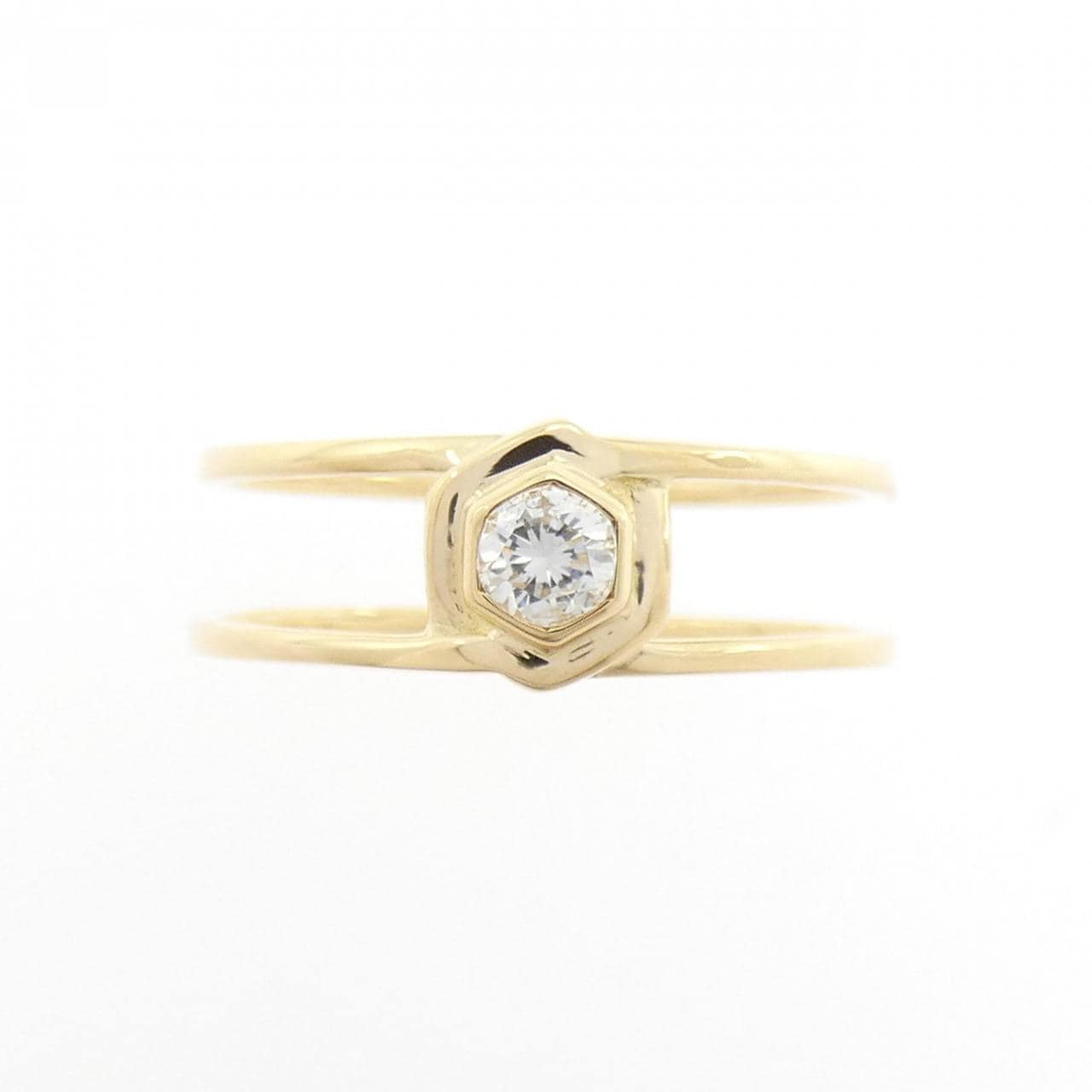 K18YG ダイヤモンド リング 0.13CT