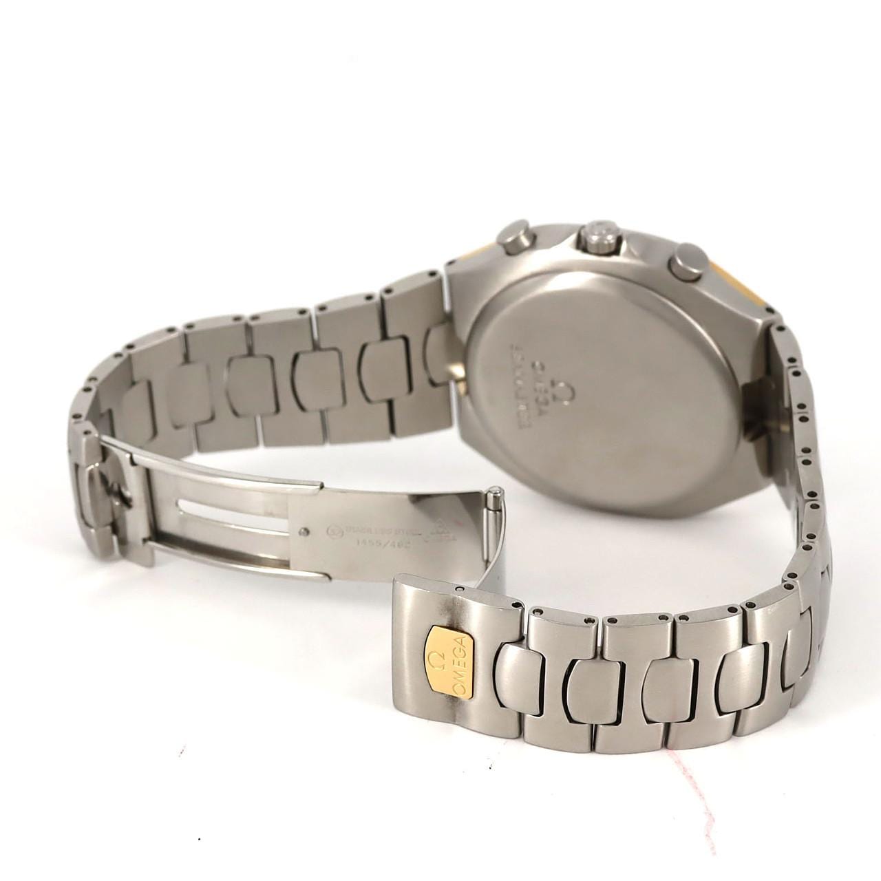 オメガ シーマスターポラリスクロノグラフ GPコンビ 386.1031 SSxGP クォーツ