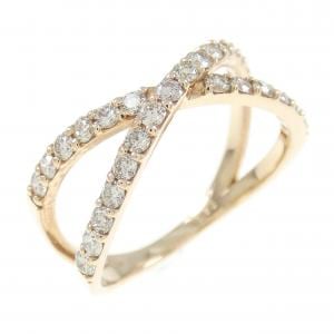 【新品】K18PG ダイヤモンド リング 0.52CT