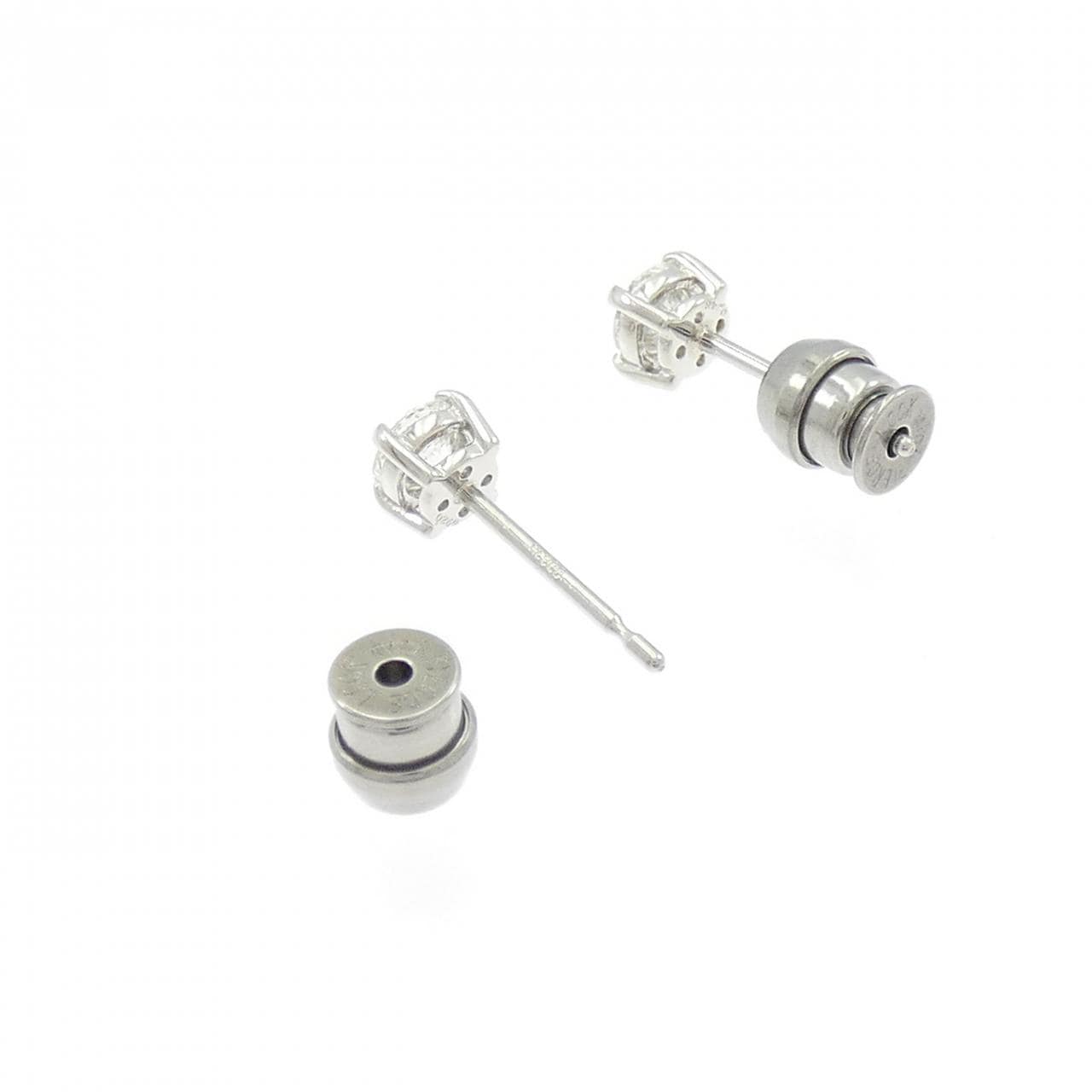【リメイク】PT900/ST ダイヤモンド ピアス 0.248CT 0.260CT G VS1 3EXT H&C