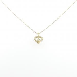 K18YG ハート ダイヤモンド ネックレス 0.05CT