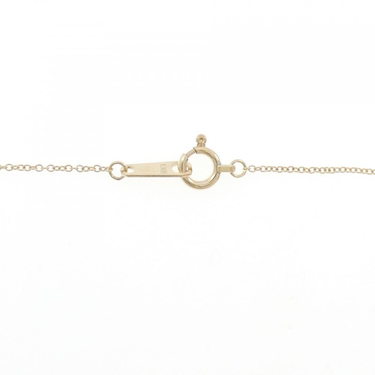 K10YG ハート ダイヤモンド ネックレス