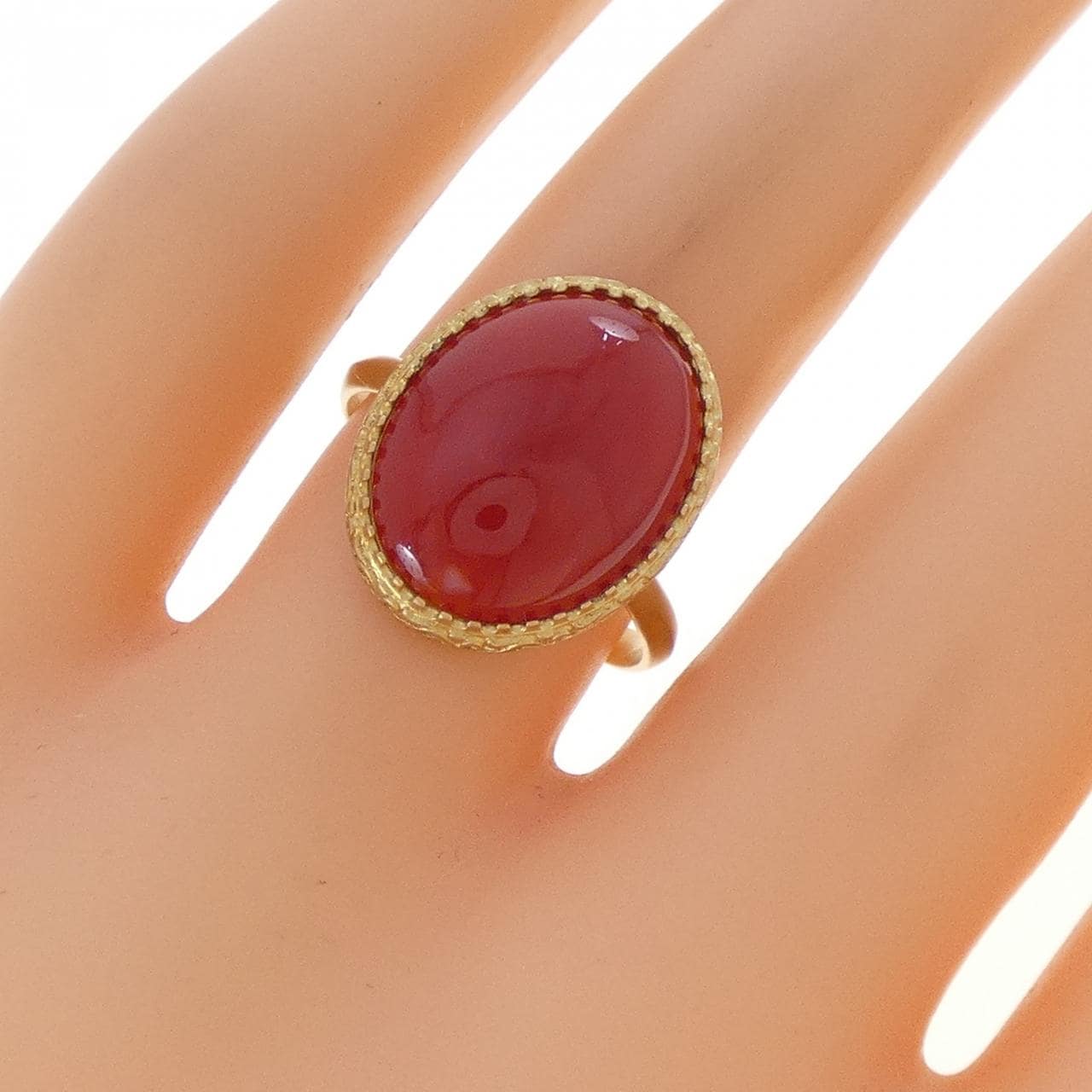 K18YG サンゴ リング