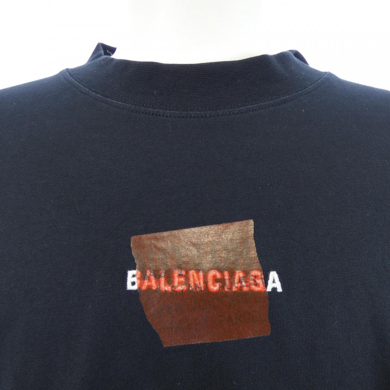 バレンシアガ BALENCIAGA TAPED BALENCIAGA BACK 764235 TSVG2 UNISEX Tシャツ