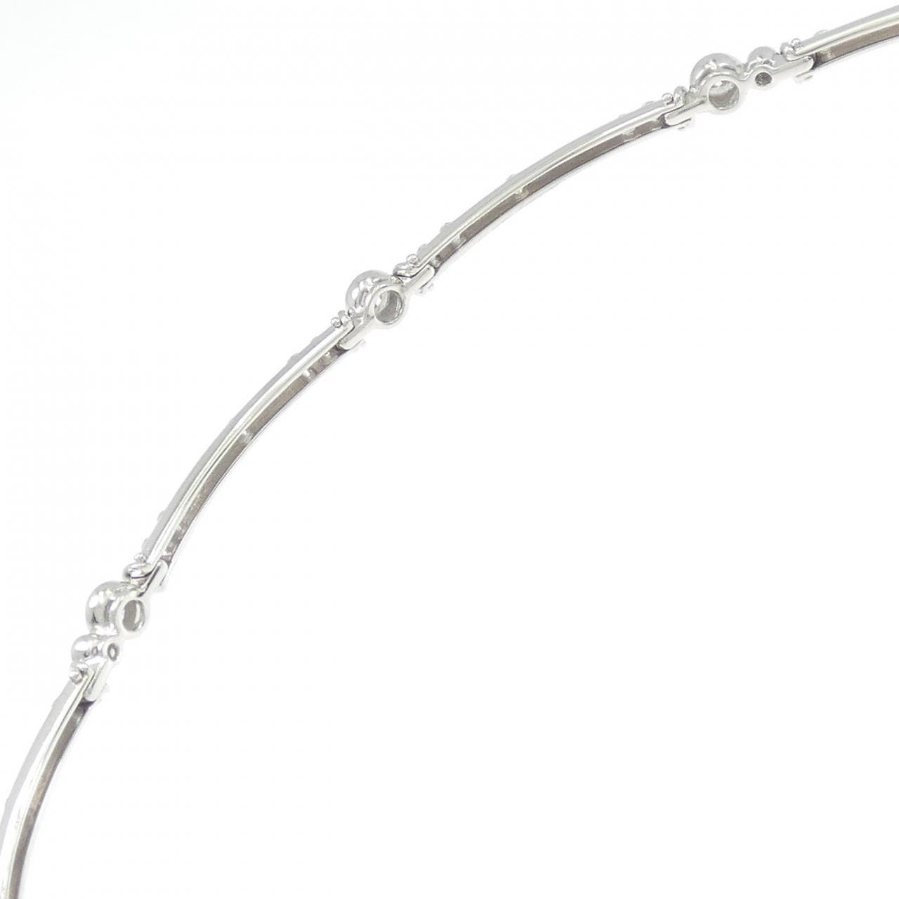 K18YG/K18WG ダイヤモンド ブレスレット 0.99CT