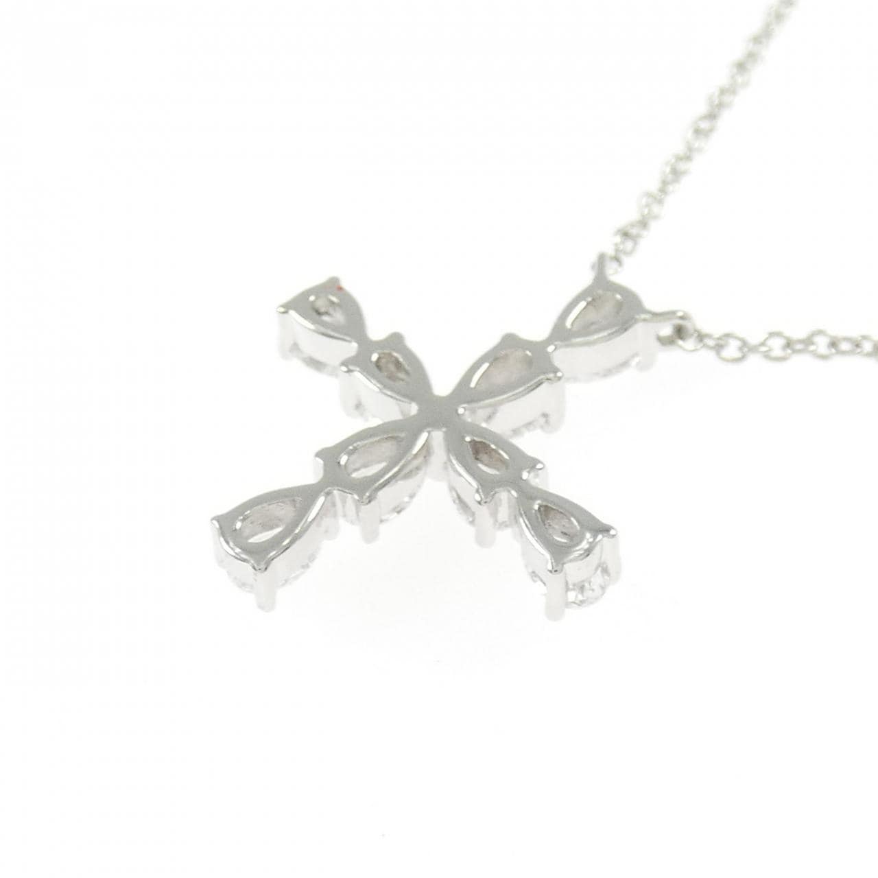 ハリーウィンストン ペアシェイプミニクロス ネックレス