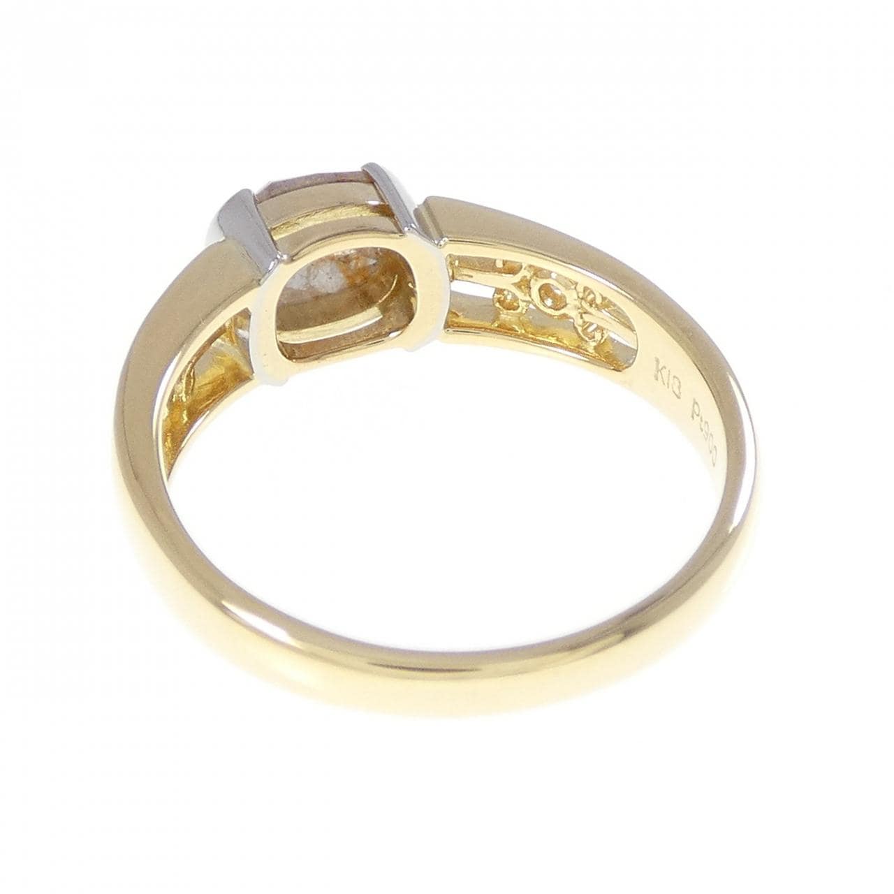 K18YG/PT900 ダイヤモンド リング 0.80CT