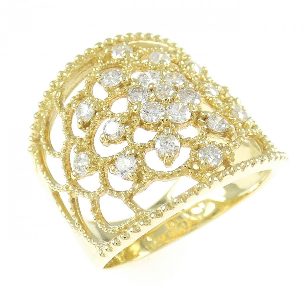 K18YG ダイヤモンド リング 0.83CT