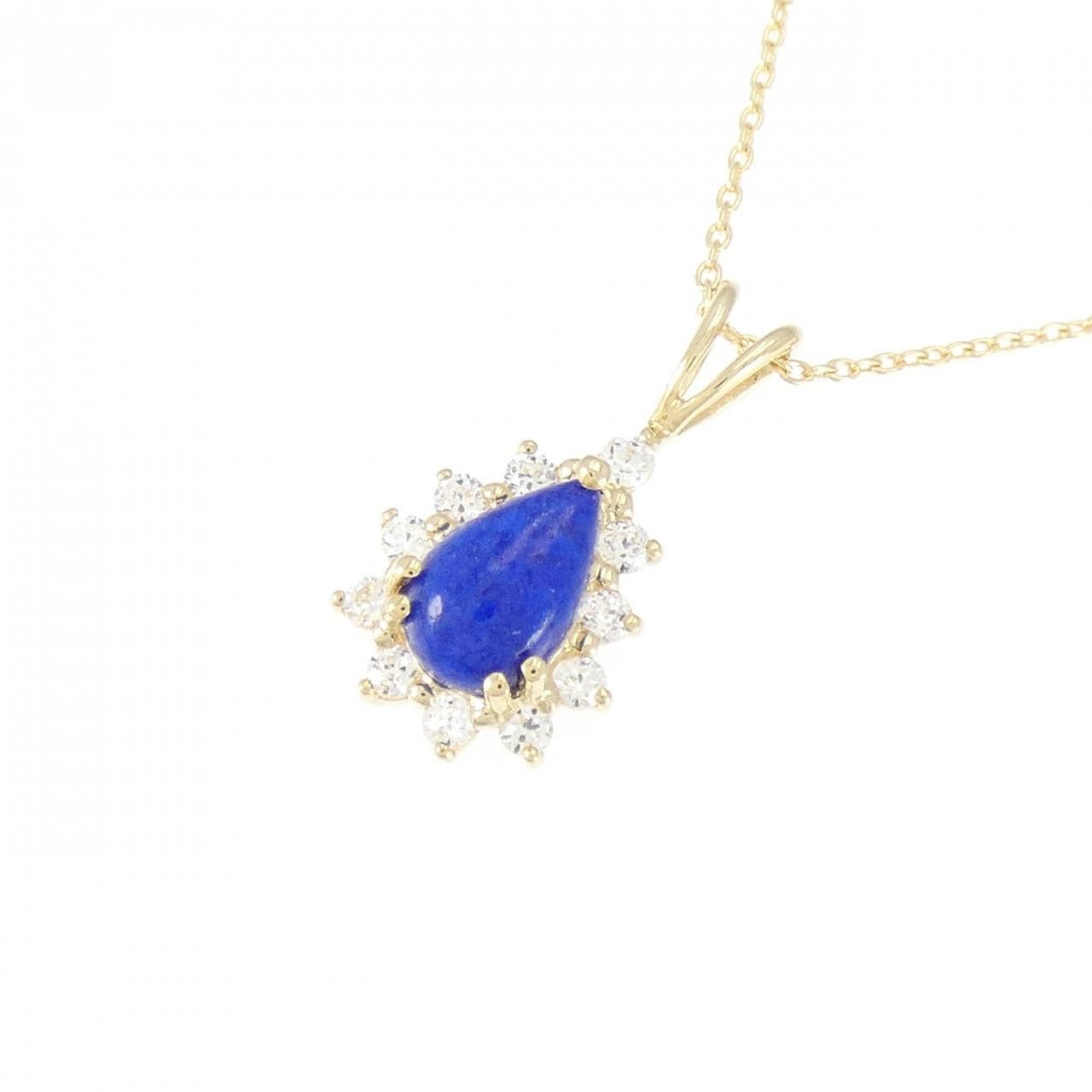 K18YG lapis lazuli necklace