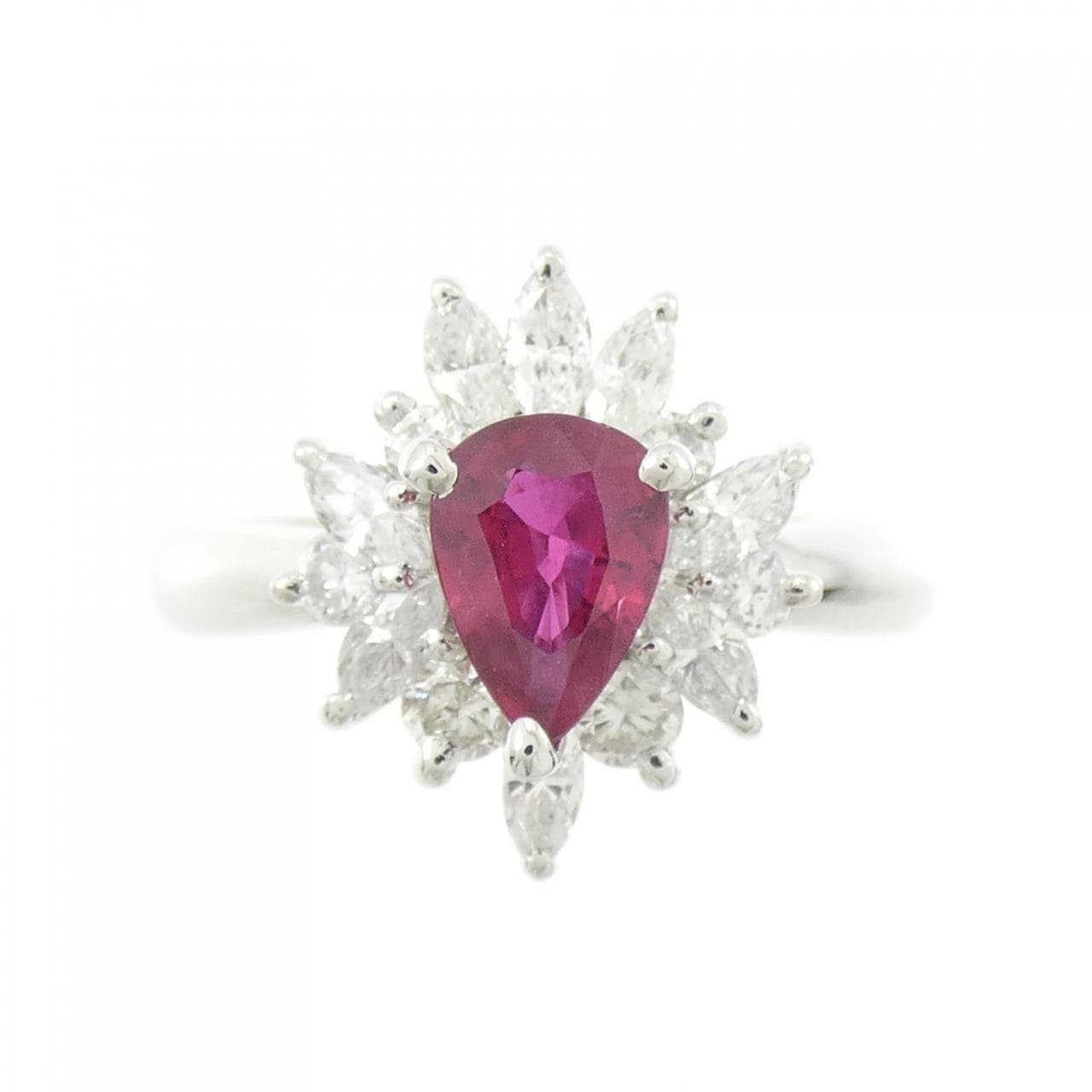 PT900 ルビー リング 0.59CT