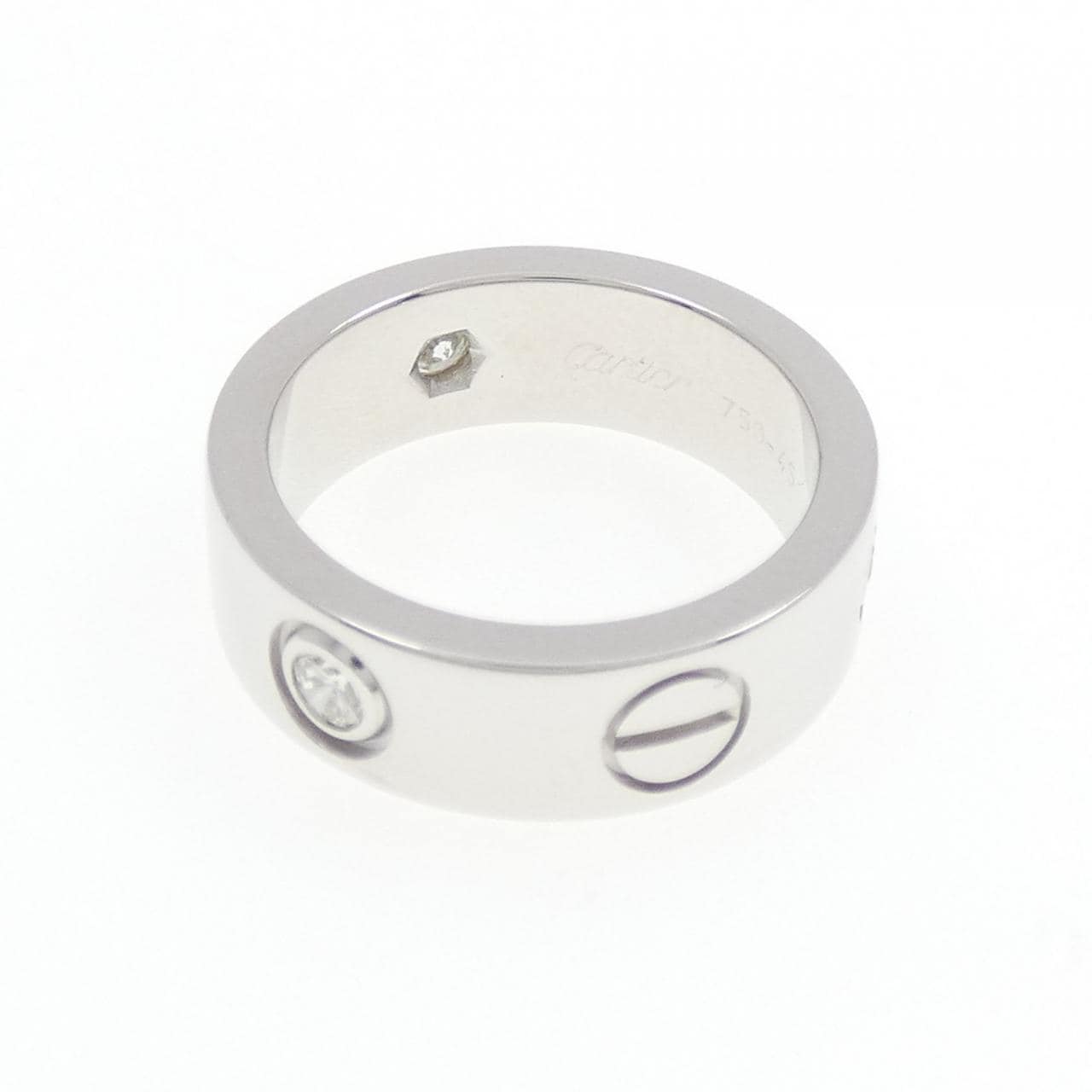 CARTIER LOVE half 鑽石指