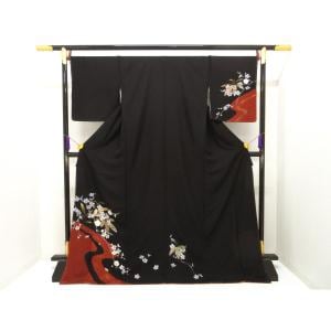 【未使用品】訪問着　友禅金彩加工　身幅Ｌ寸