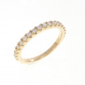 【リメイク】K18YG ハーフエタニティ ダイヤモンド ピンキーリング 0.20CT
