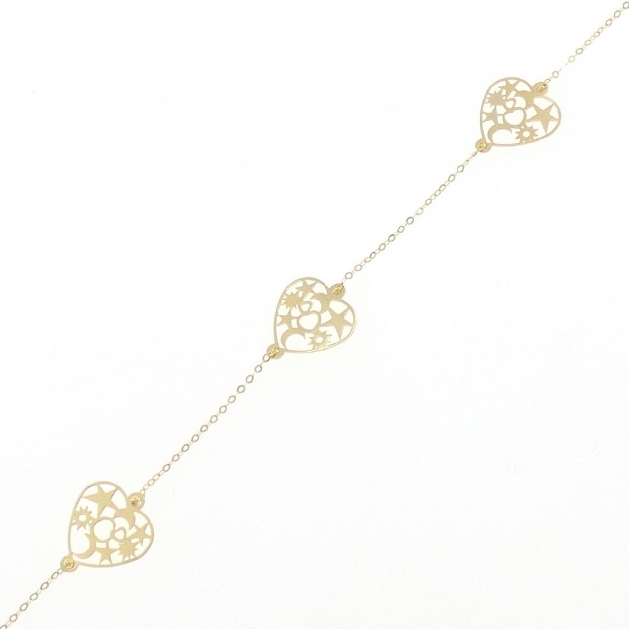 750YG ハート ブレスレット