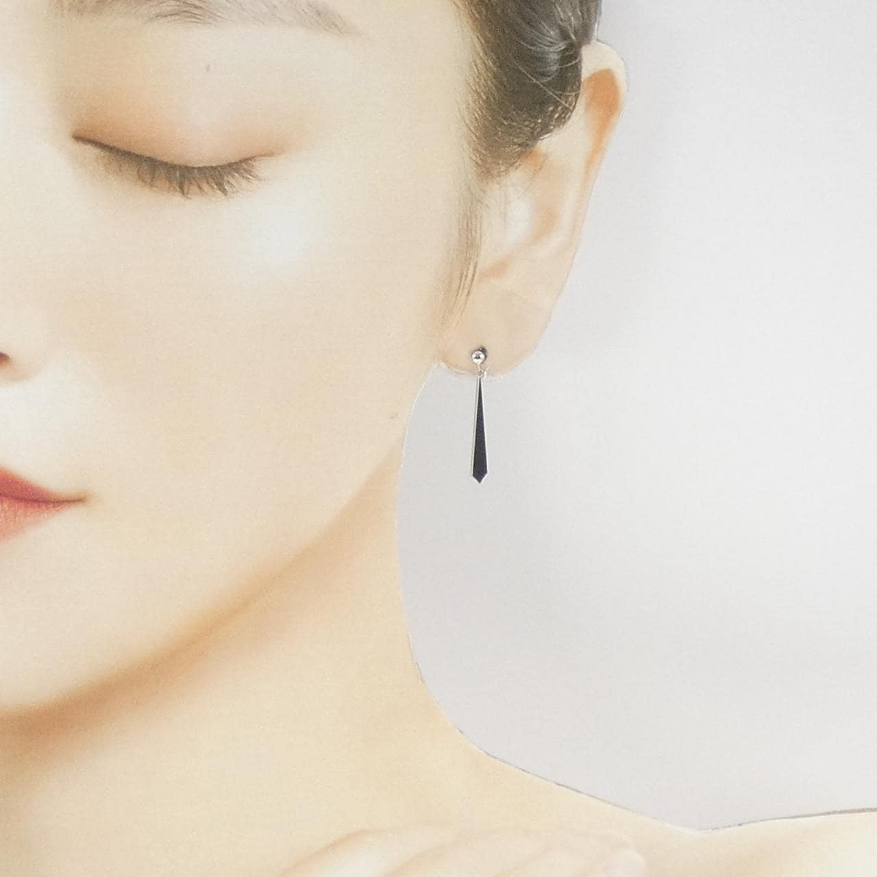 PT900黑玛瑙耳环