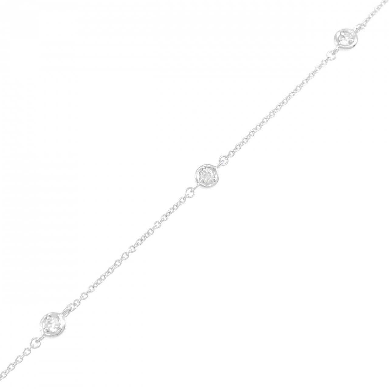 K18WG ダイヤモンド ブレスレット 0.16CT